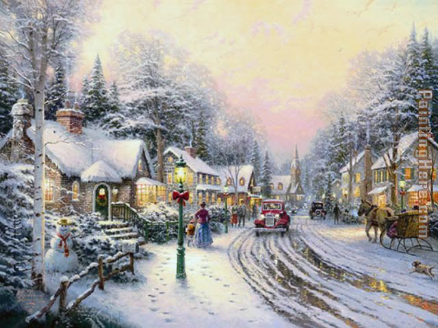 Thomas Kinkade Christmas Village